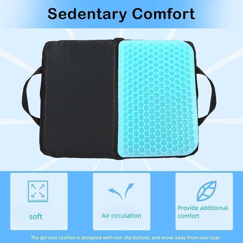 Portable Compact Seat Cushion (14.5" x 10.6") Foldable Travel Cushion, for Airplane Seats, Camping, Stadium, Cinema, Garden Benches Seat Cushion