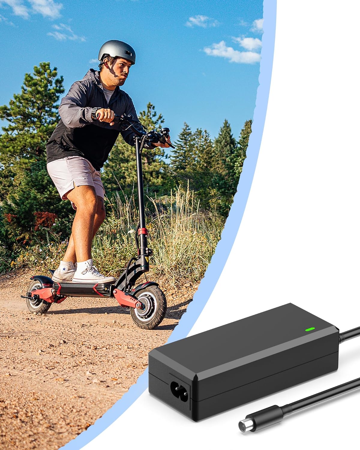 VHBW 42V Replacement Charger for Volpam Electric Scooter SP06 SPT7 SP03 SP06 GS AC DC Adapter